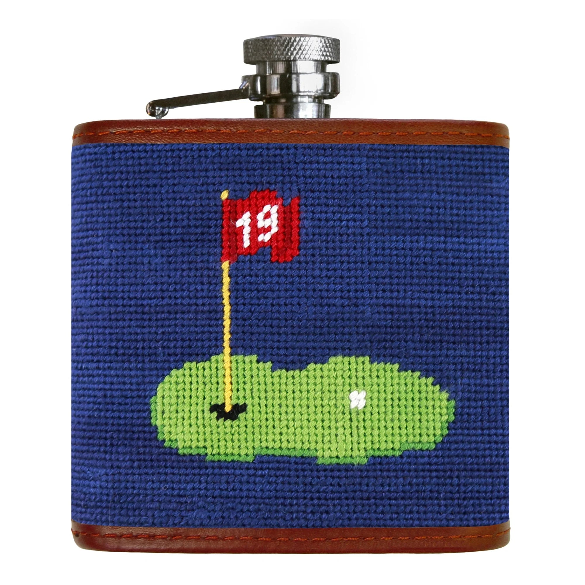 S&B Needlepoint Flask