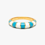 STRIPED ENAMEL RING