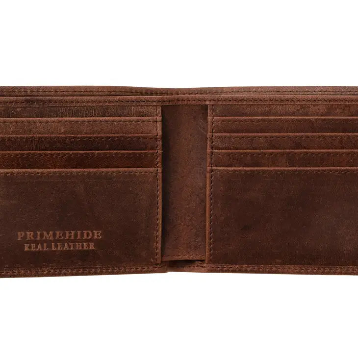 Primehide Premium Leather Bi-Fold Wallet