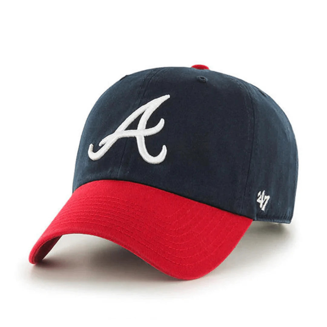'47 Brand Atlanta Braves 2-Tone Clean Up Navy/Red
