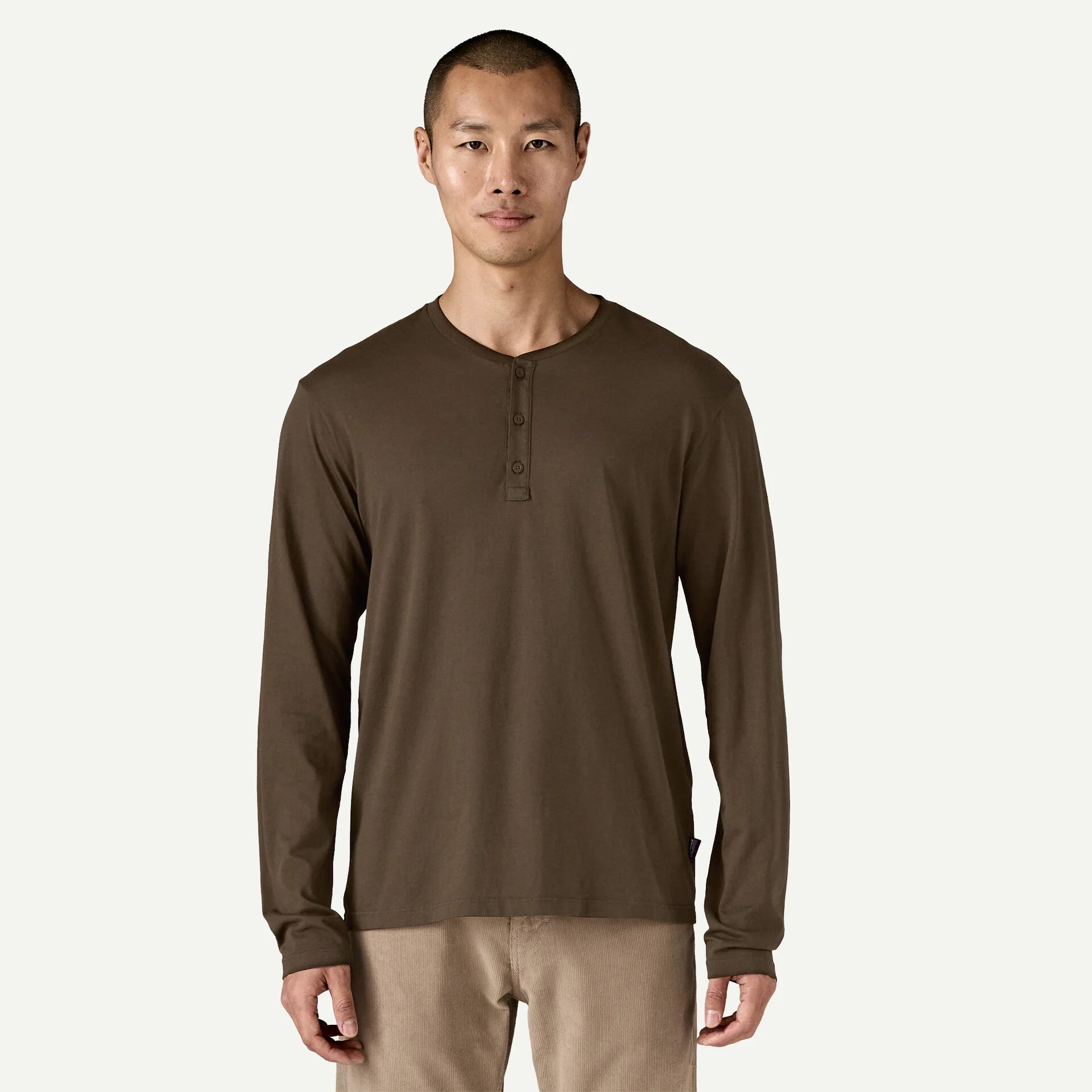 Men's Long-Sleeved Daily Henley