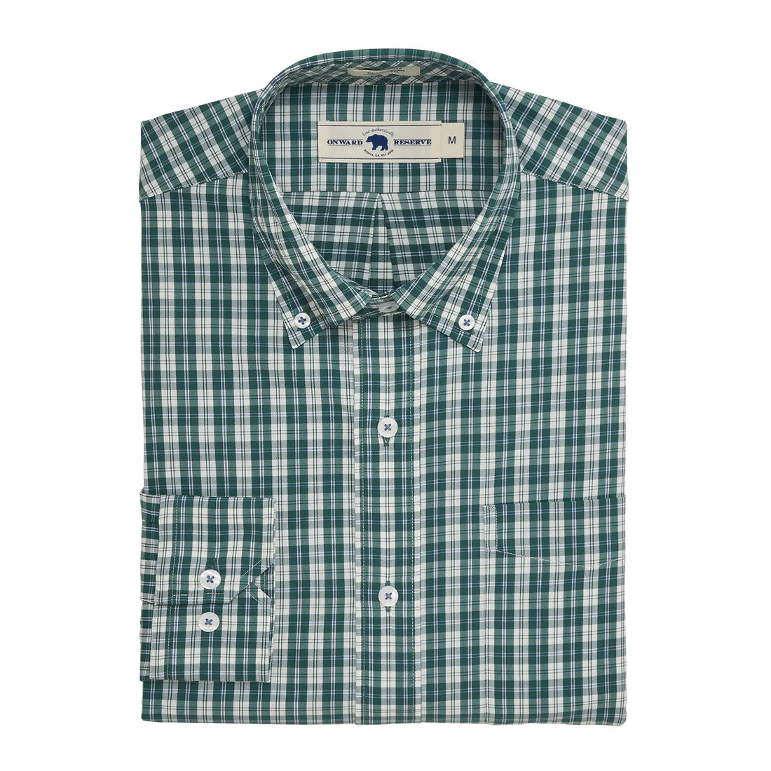 CLASSICFITPERFORMANCEWOVEN_RATTLER_MALLARDGREEN_FOLDED.webp
