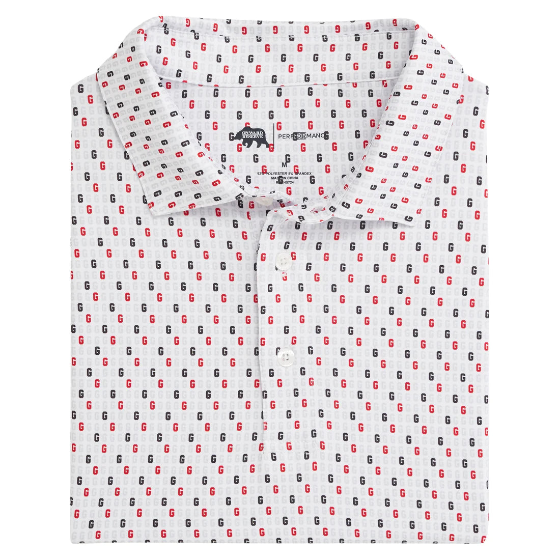 Vintage G Tossed Printed Performance Polo