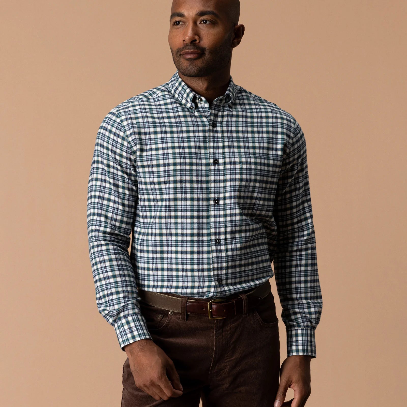 Radcliffe Plaid Cotton Flannel Sport Shirt