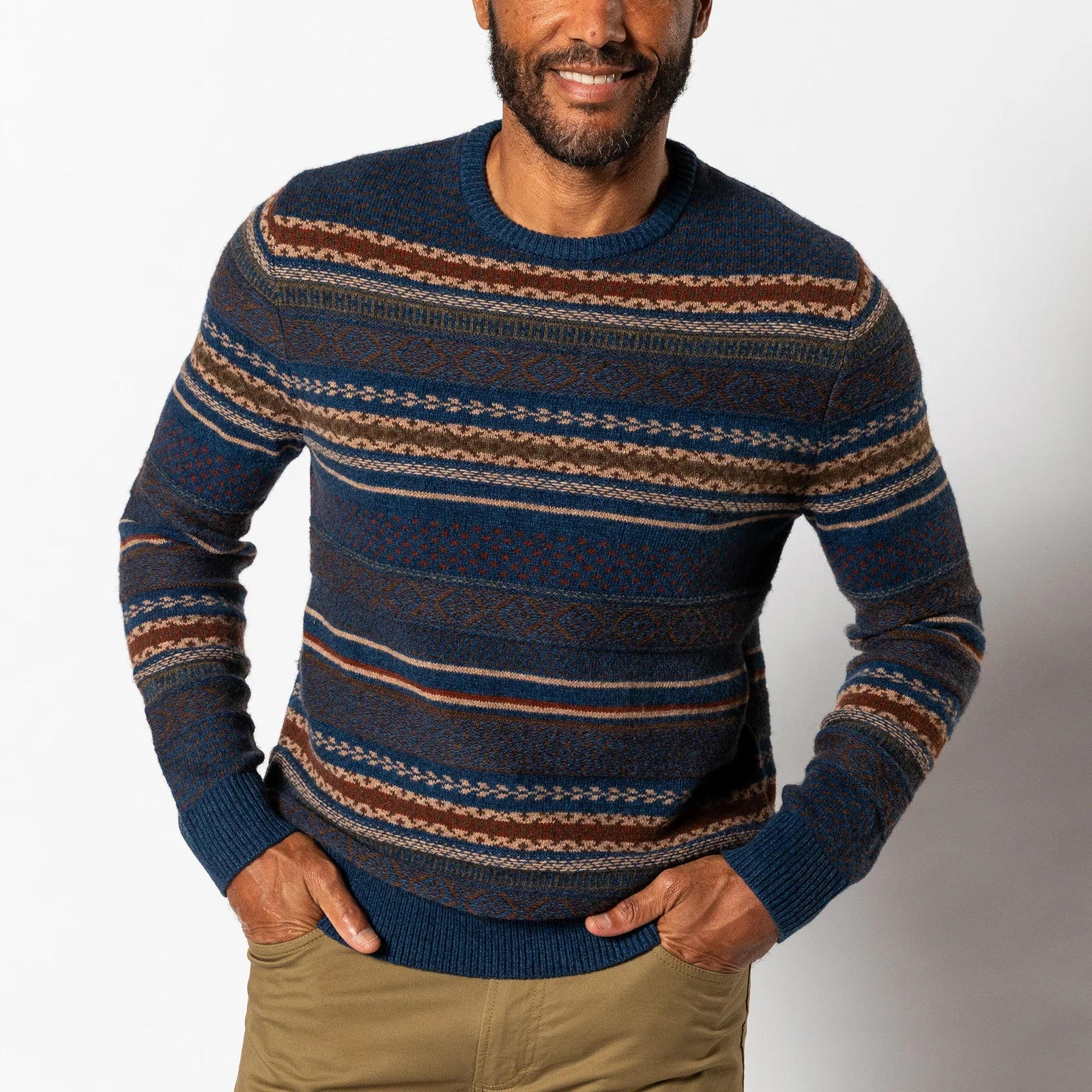 Birch Fair Isle Crewneck Sweater