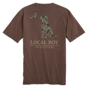 Brush Camo Dog & Moon T-Shirt
