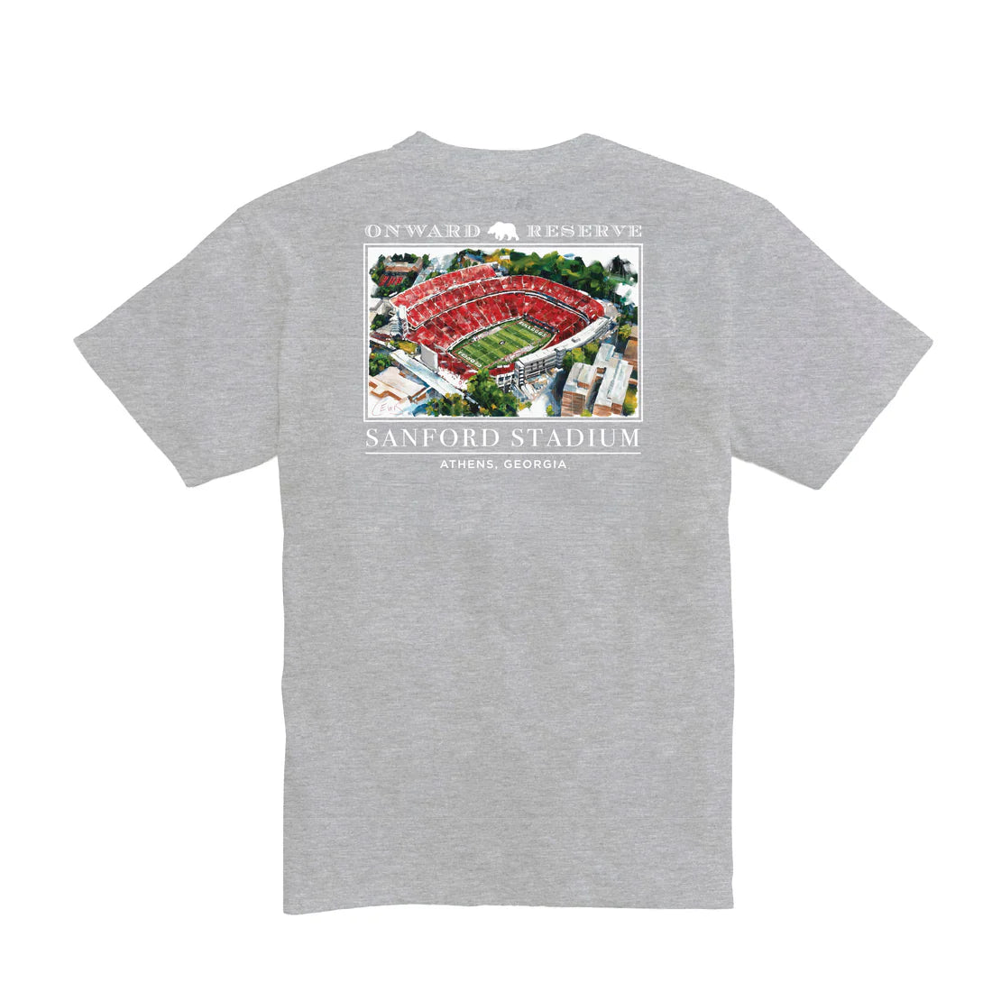 UGA Lewis Sanford Stadium Tee