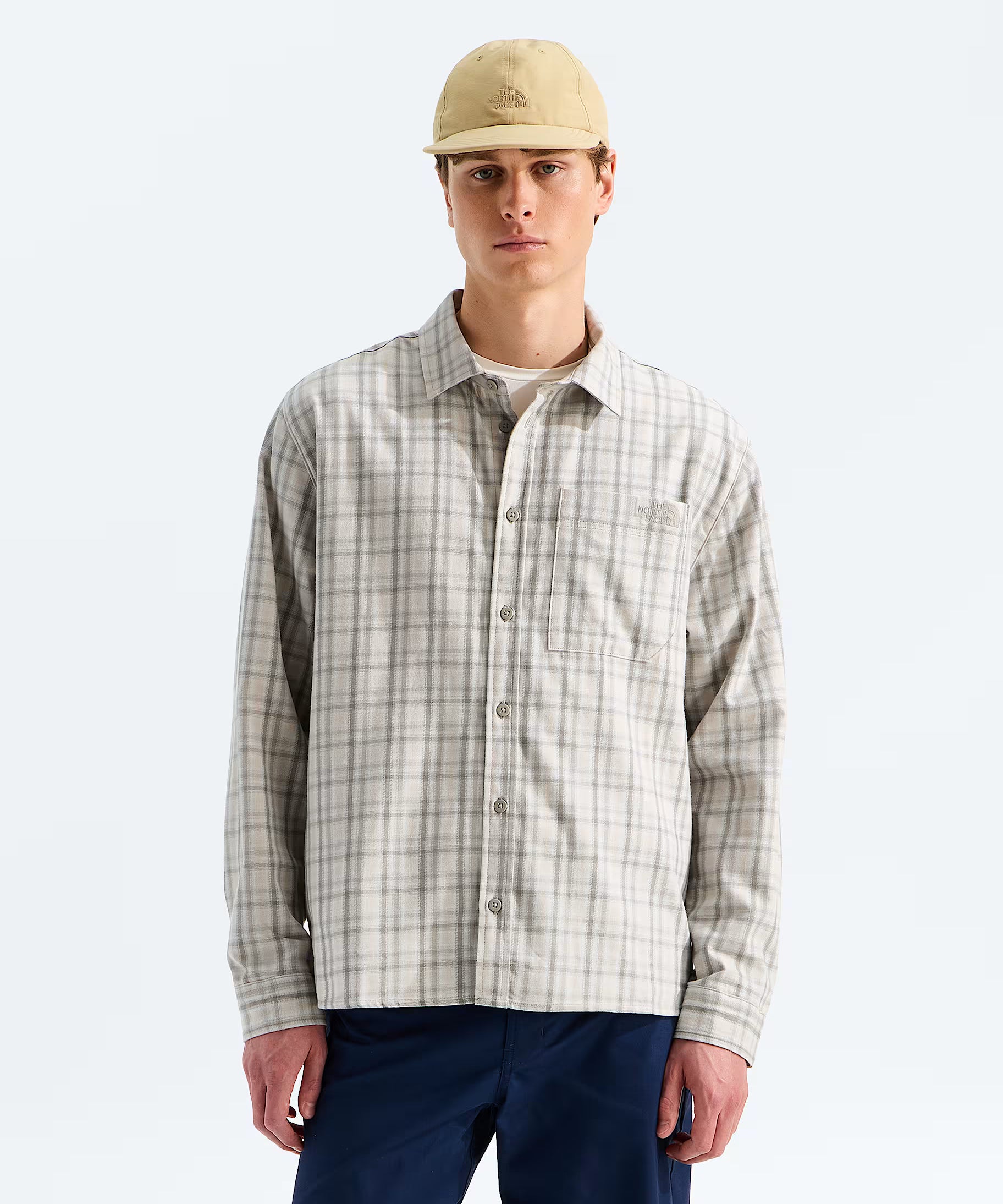 Mens-Mountain-Falls-Flannel-ButtonDown-LongSleeve-Shirt-TNF-HERO.avif