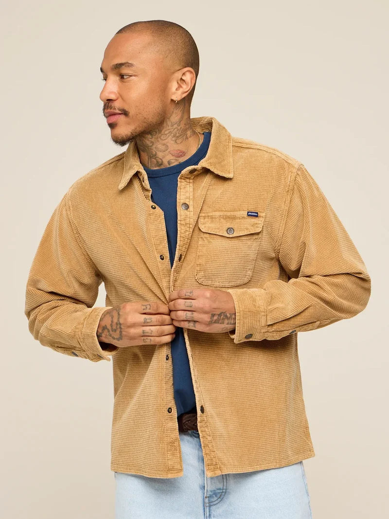 Long Sleeve Grid Cord Friday Shirt