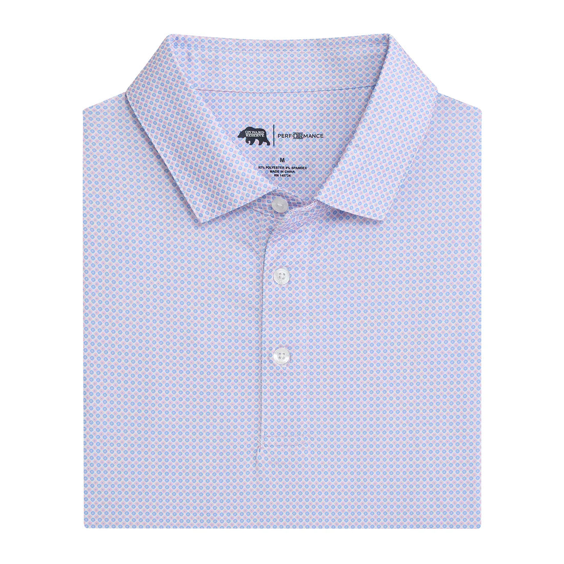 League Printed Performance Polo