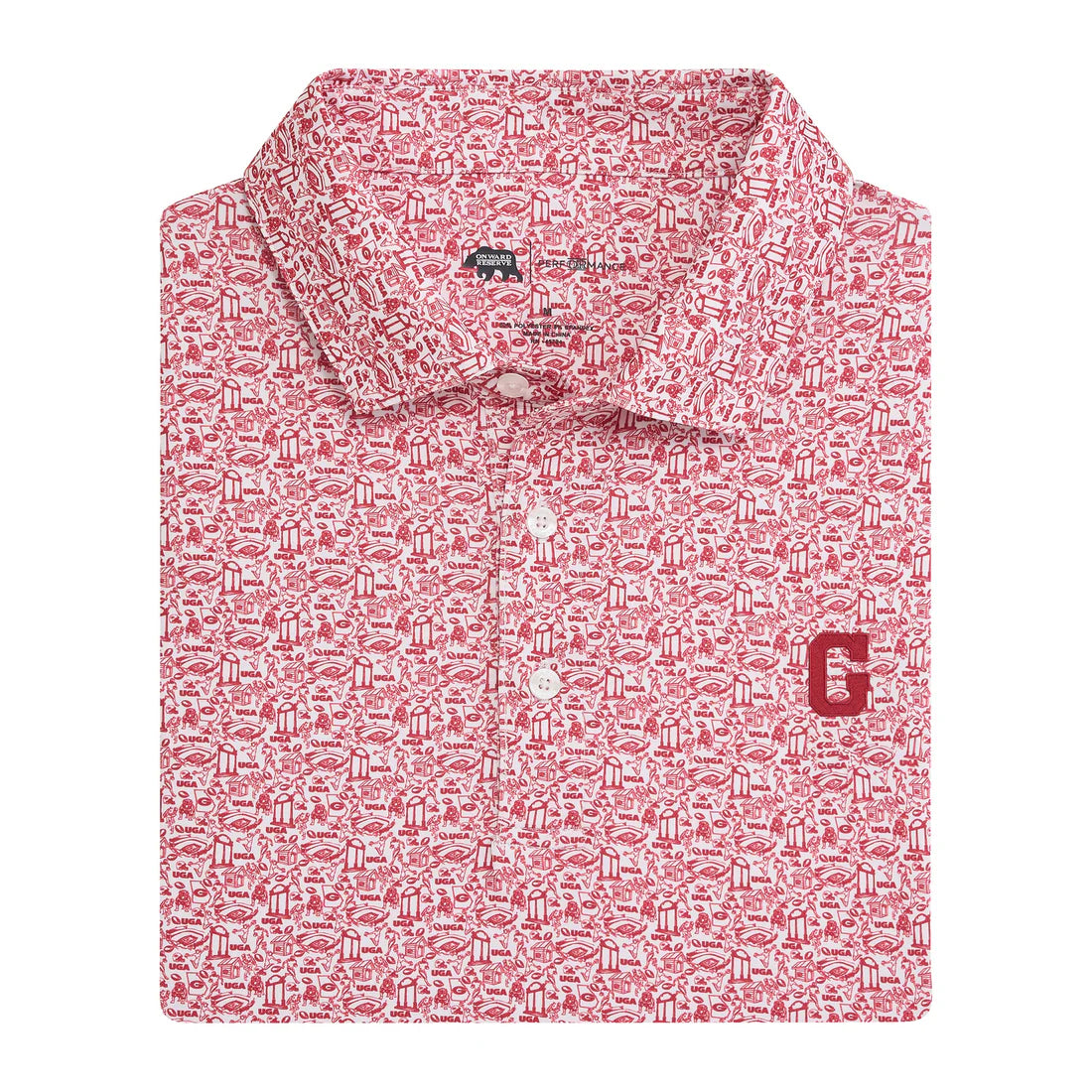 Georgia Icons Printed Performance Polo