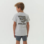 Youth Tee - Flying B Deer Camo Logo