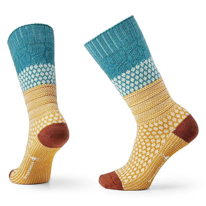 Women's Everyday Popcorn Cable Full Cushion Crew Socks