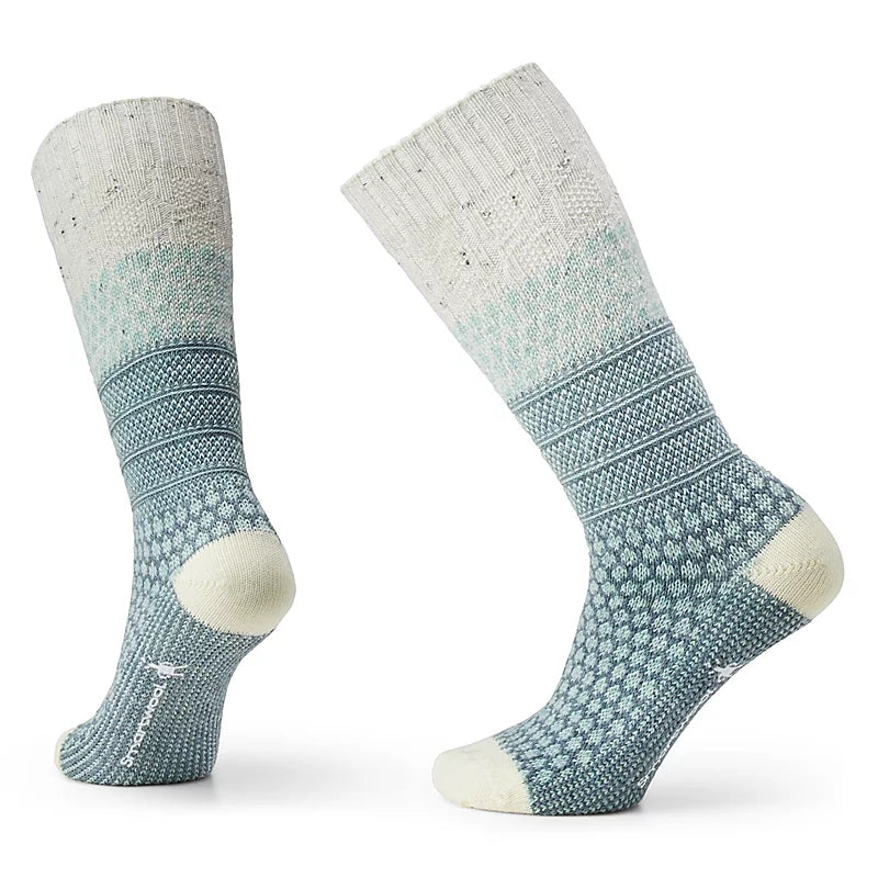 Women's Everyday Popcorn Cable Full Cushion Crew Socks