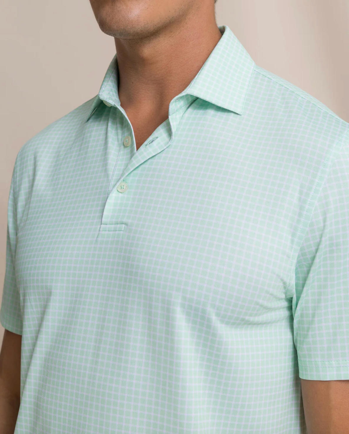 Driver Dunes Edge Plaid Polo