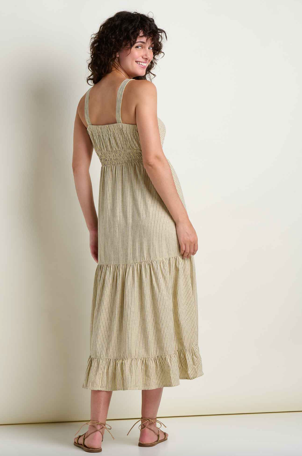 Taj Hemp Tiered Midi Dress