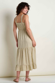 Taj Hemp Tiered Midi Dress