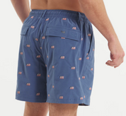 SOUTHERNCLASSICS Swim Trunk - Chambray Flags