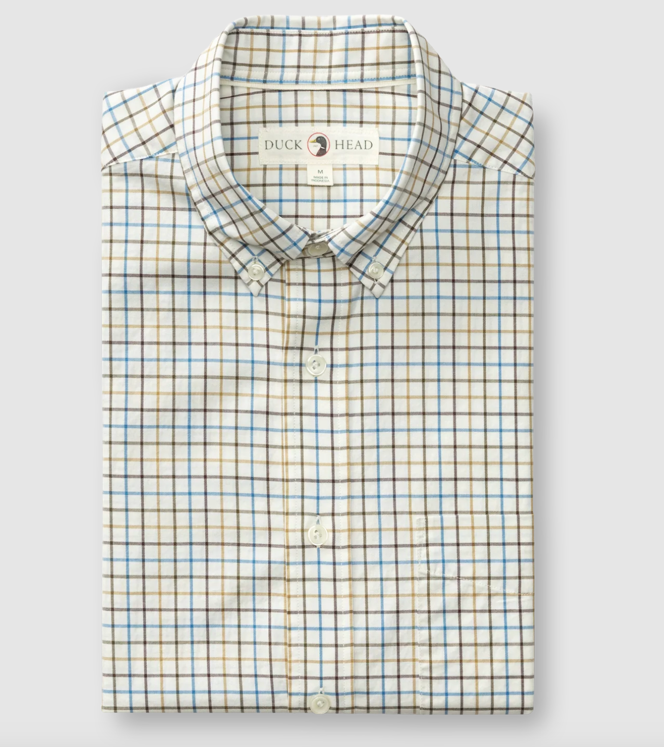Joyner Plaid Cotton Twill Sport Shirt