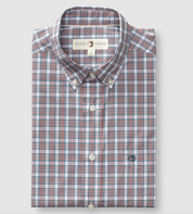 Barrett Plaid Performance Poplin Sport Shirt