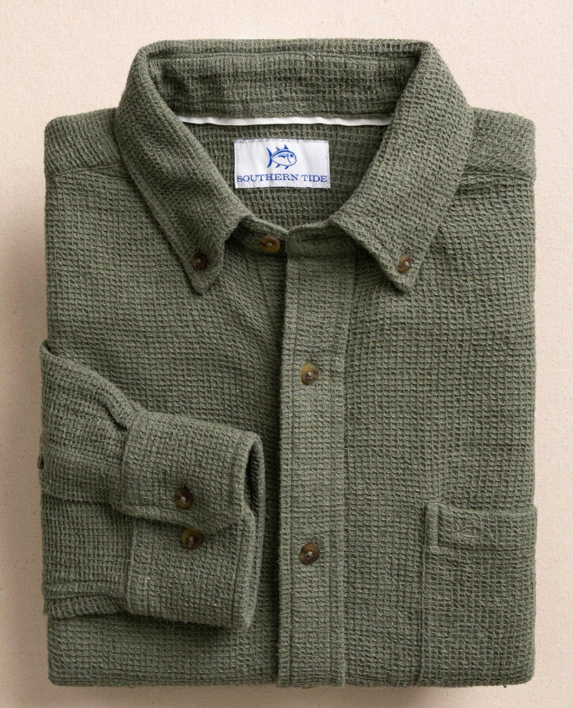 Waffle Weave Heather Sport Shirt