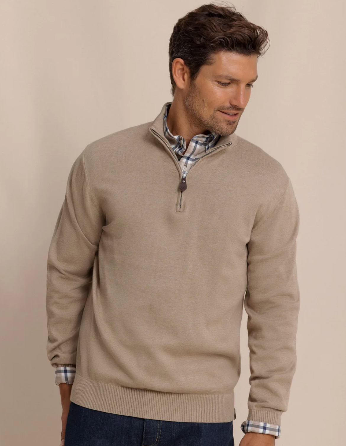 Whitehaven Heather Quarter Zip Sweater