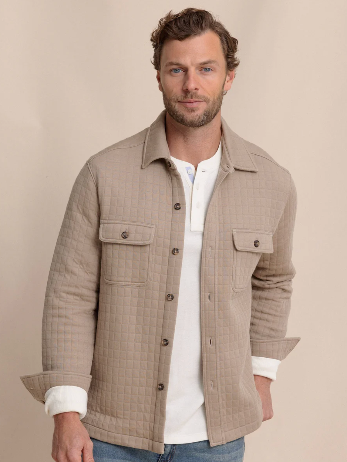 Fairwood Quilted Knit Shacket