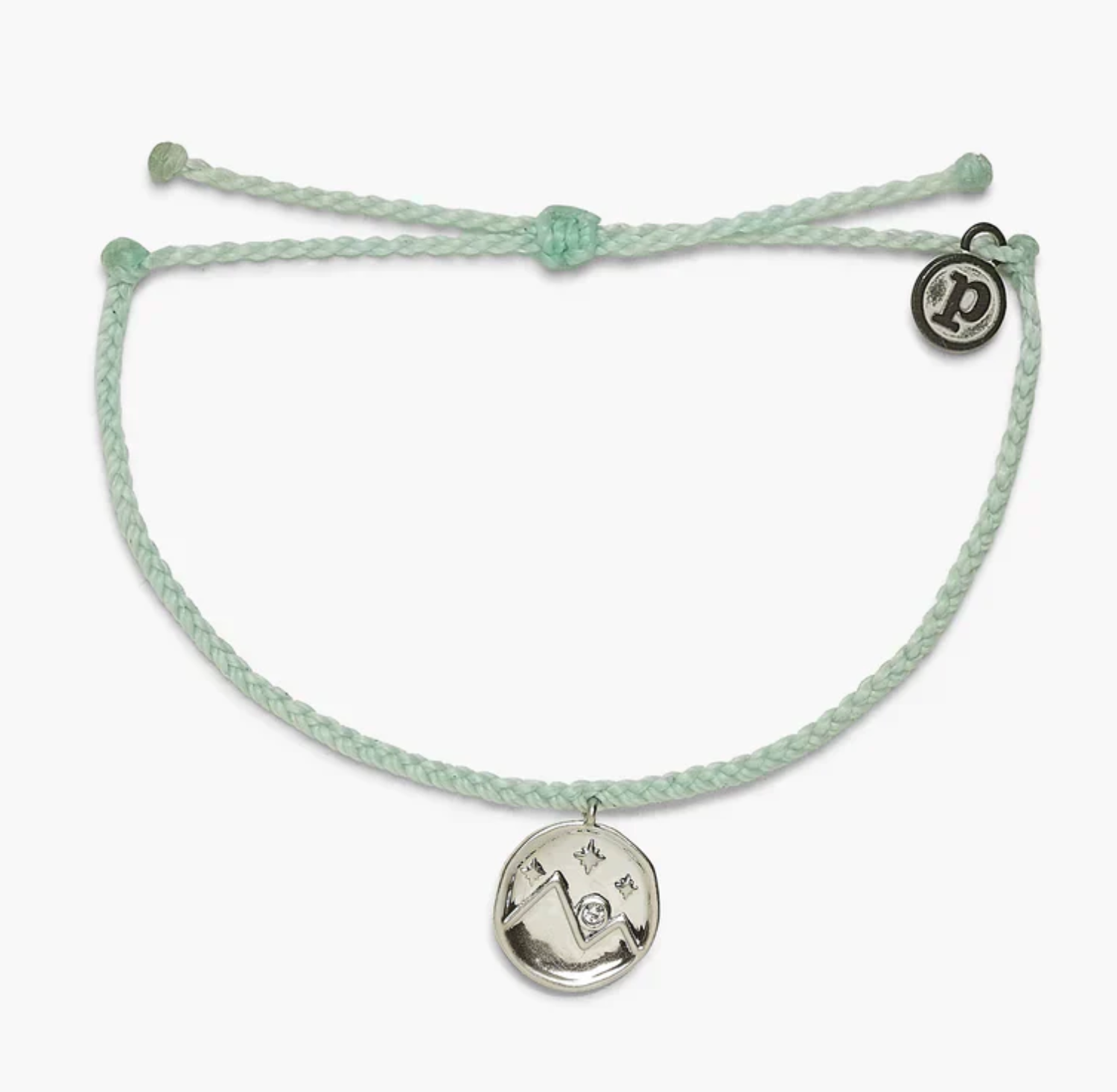 Crystal Mountain Coin Silver Bracelet