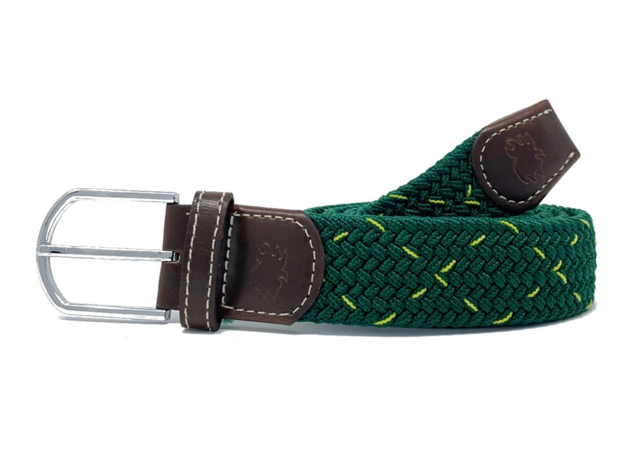 The Fresh Cut Two Toned Woven Stretch Belt