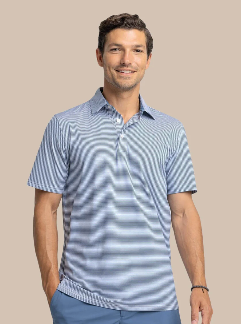 Men's Brrreeze Meadowbrook Stripe Polo