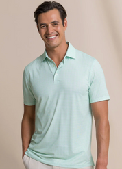 Driver Dunes Edge Plaid Polo