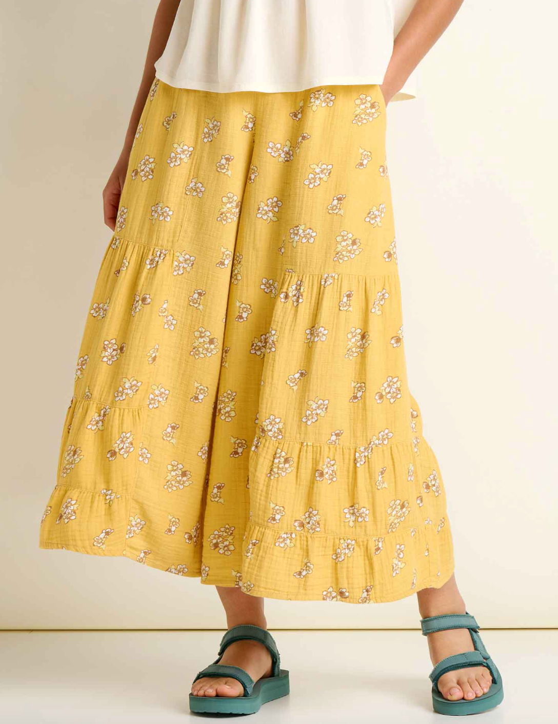 Tate Double Weave Palazzo Pant