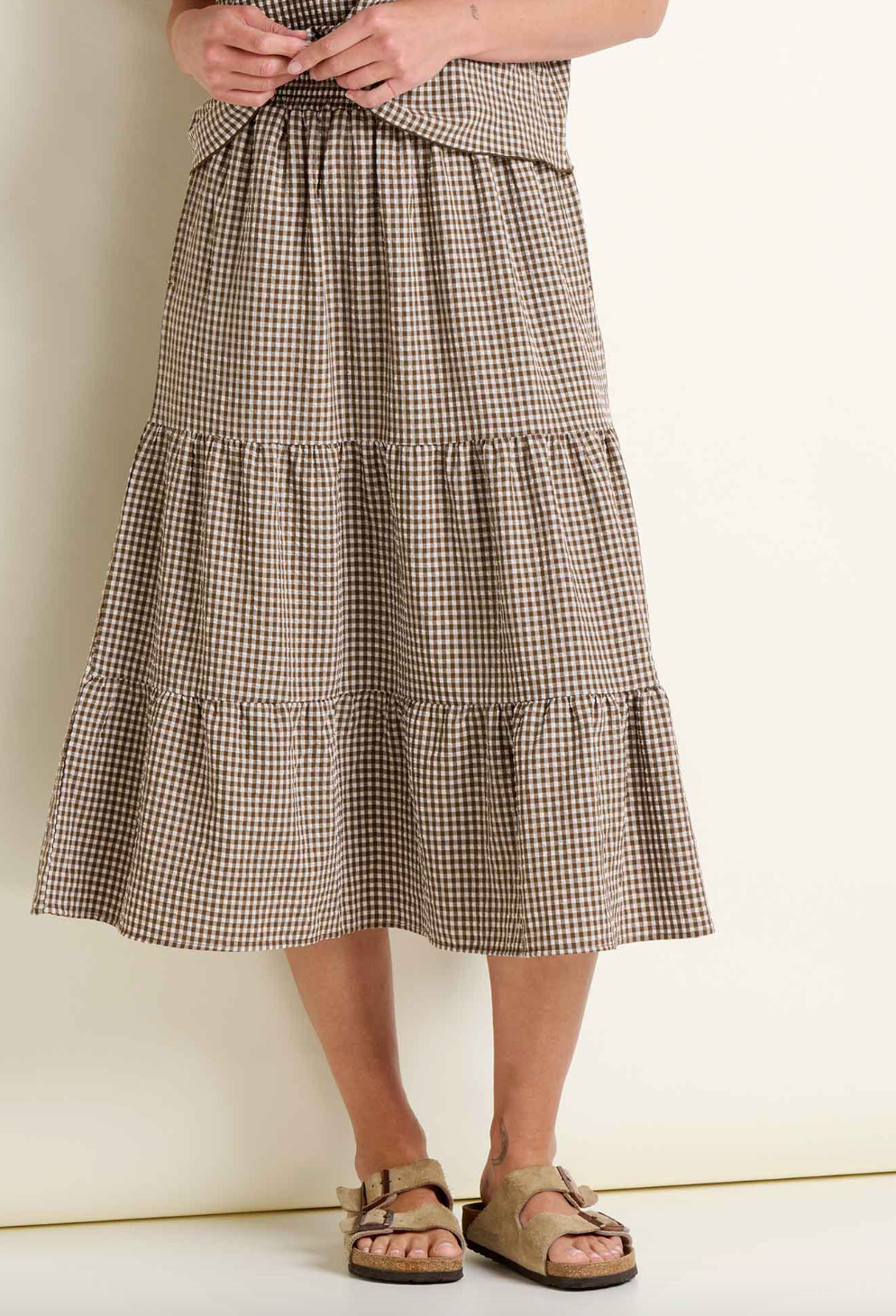 Sunkissed Tiered Midi Skirt