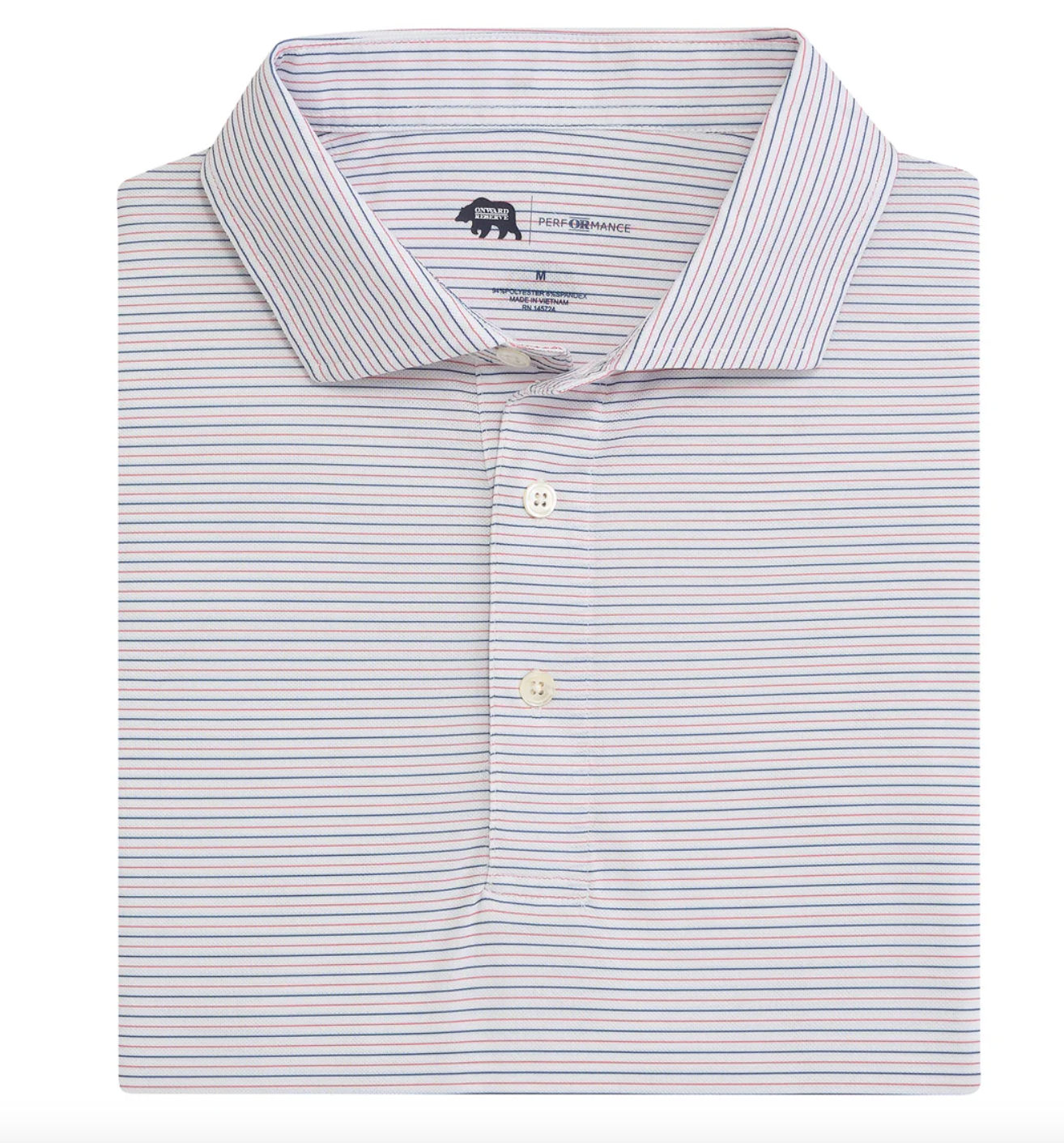 Tour Stripe Performance Pique Polo