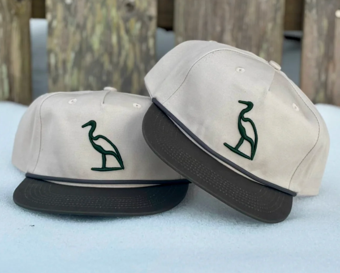 Heron Embroidered Hat