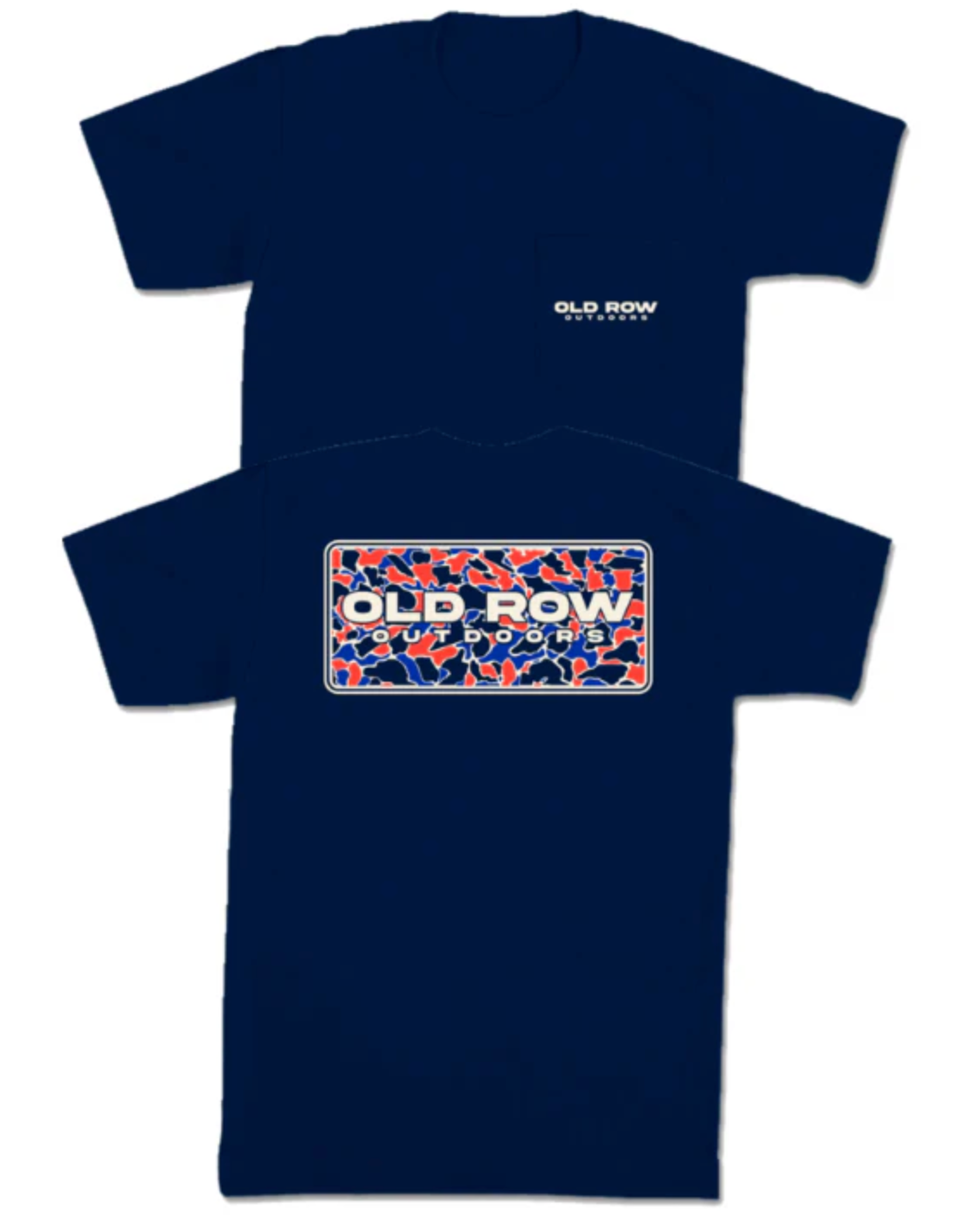 Old Row Camo USA Pocket Tee