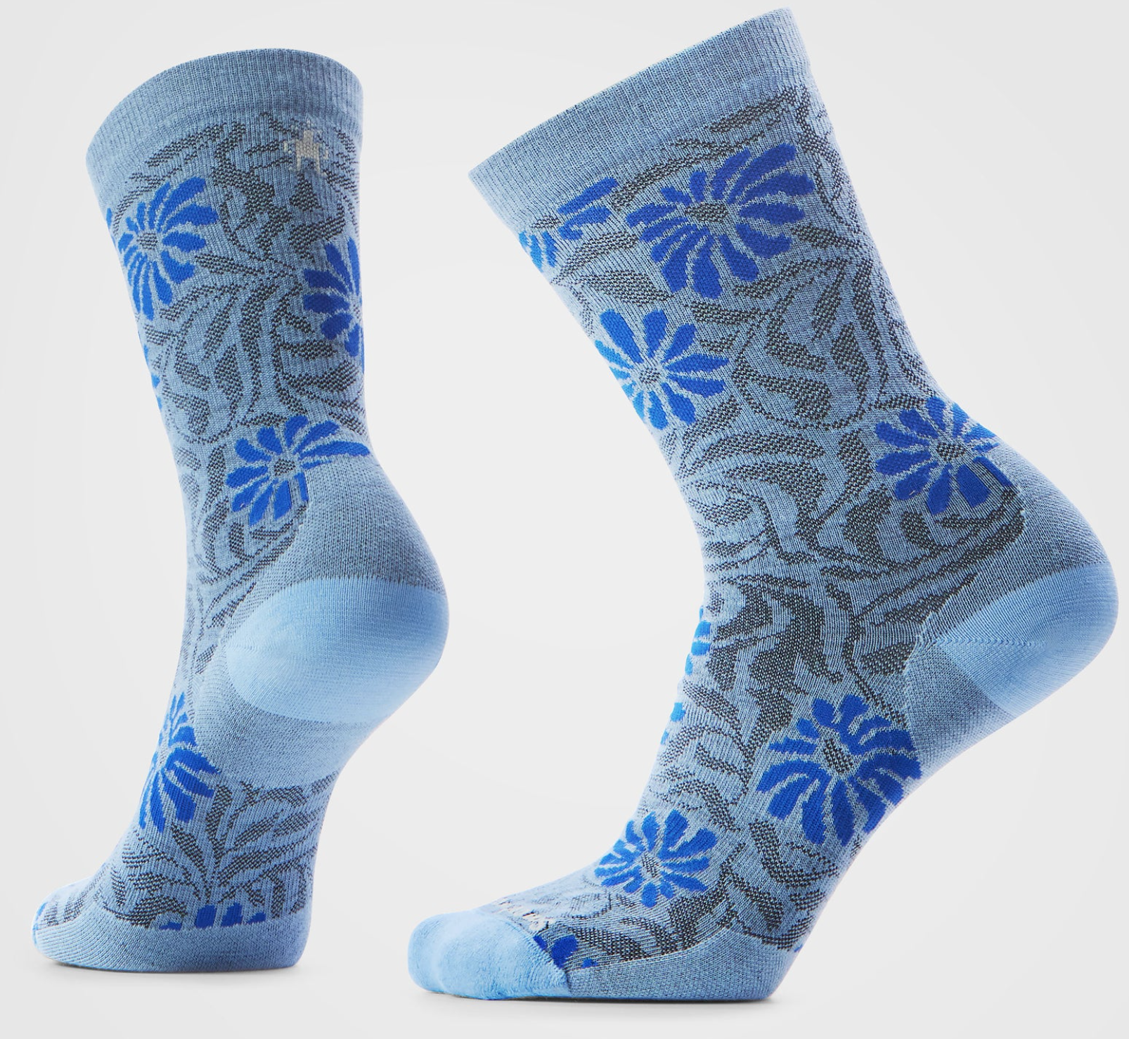 Women's Everyday Zero Cushion Floral Crew Sock