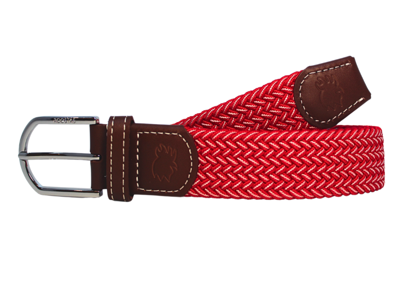 The Crimson Woven Elastic Stretch Belt