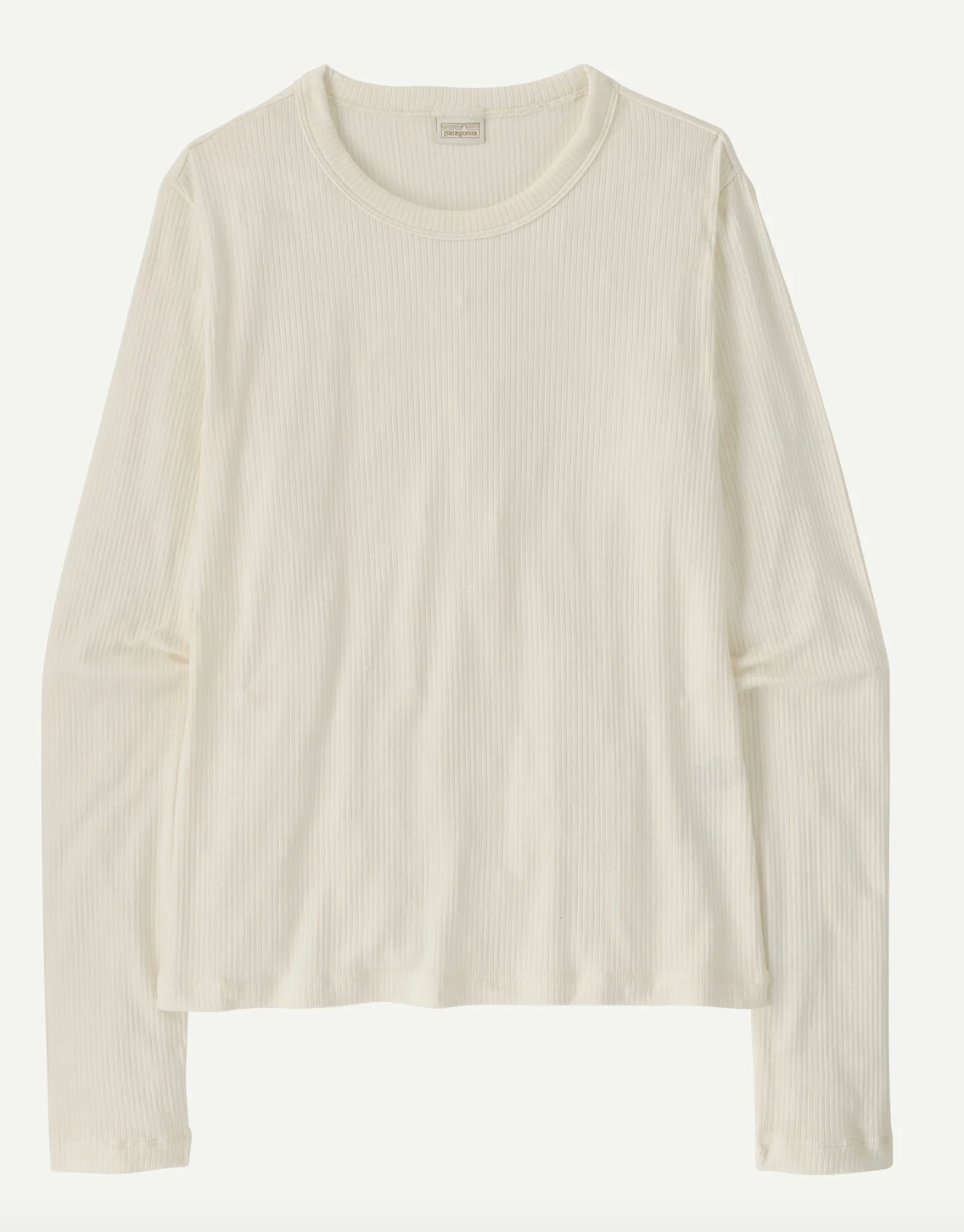 Women's Long-Sleeved Rib-Knit Top