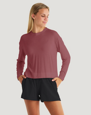 Women's Bamboo Shade Crossover Long Sleeve