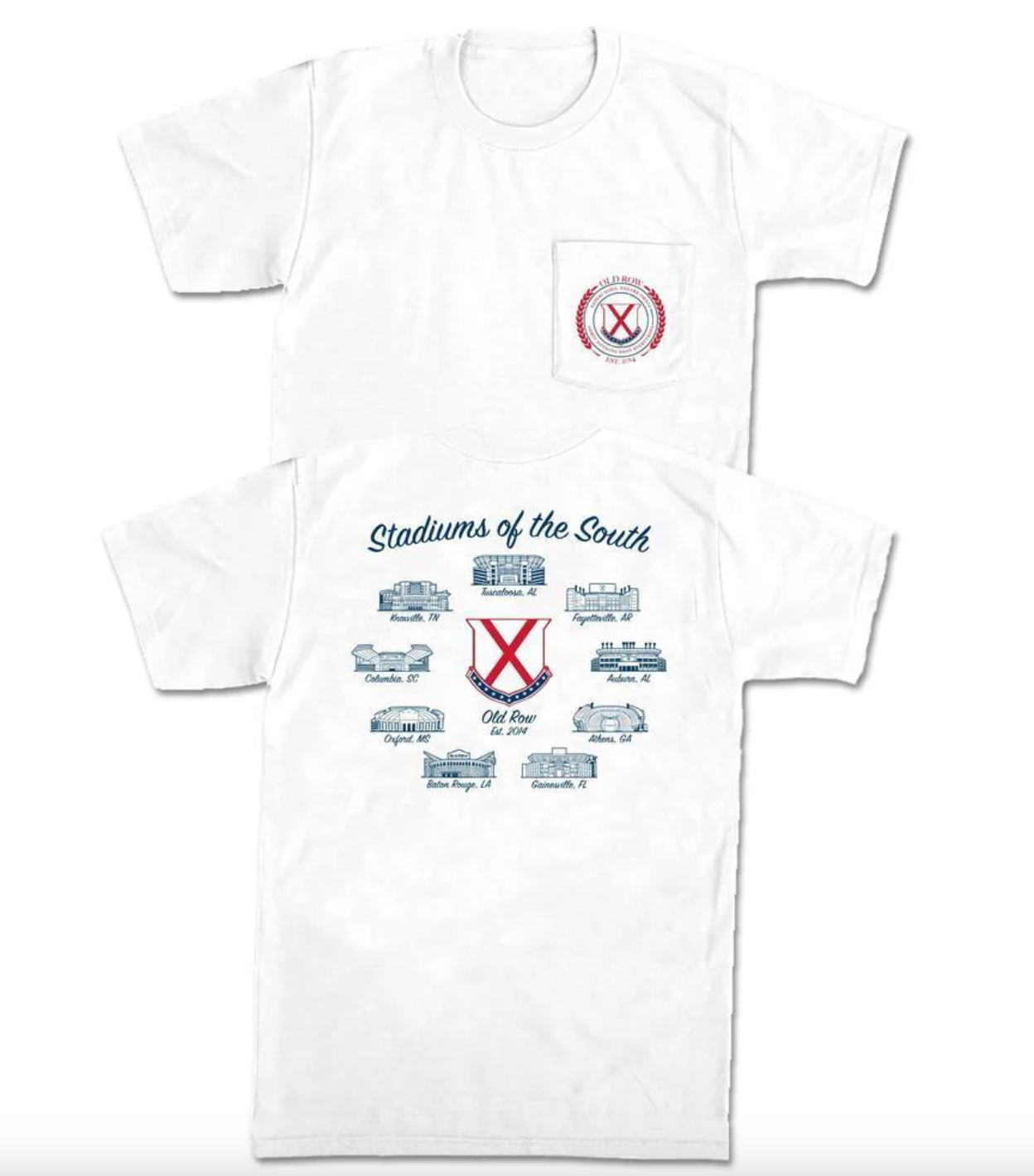 Stadiums of the South Pocket Tee