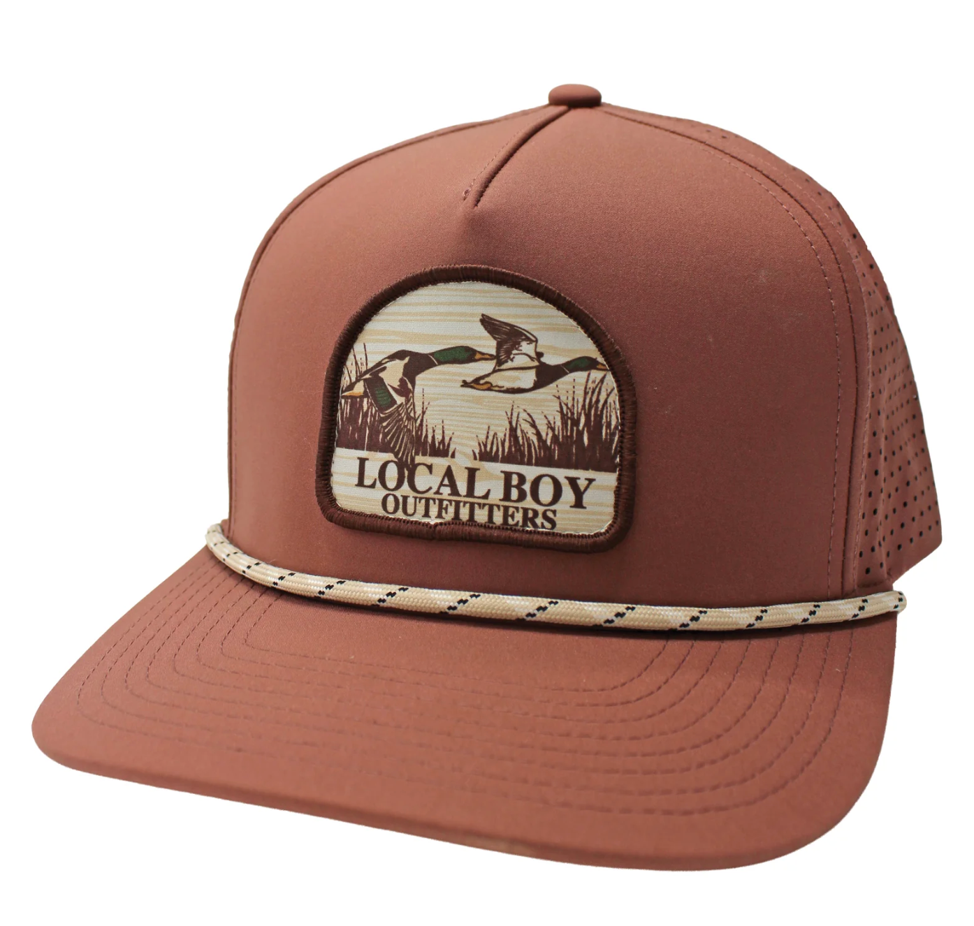Mallard Marsh Patch Perforated Rope Hat