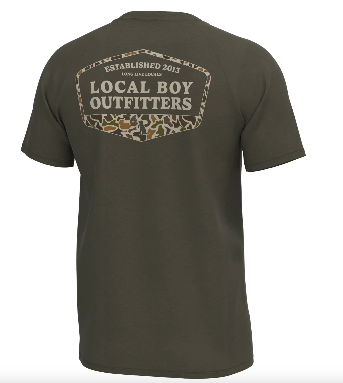 Vintage ESTD Badge Short Sleeve Heather Performance Shirt