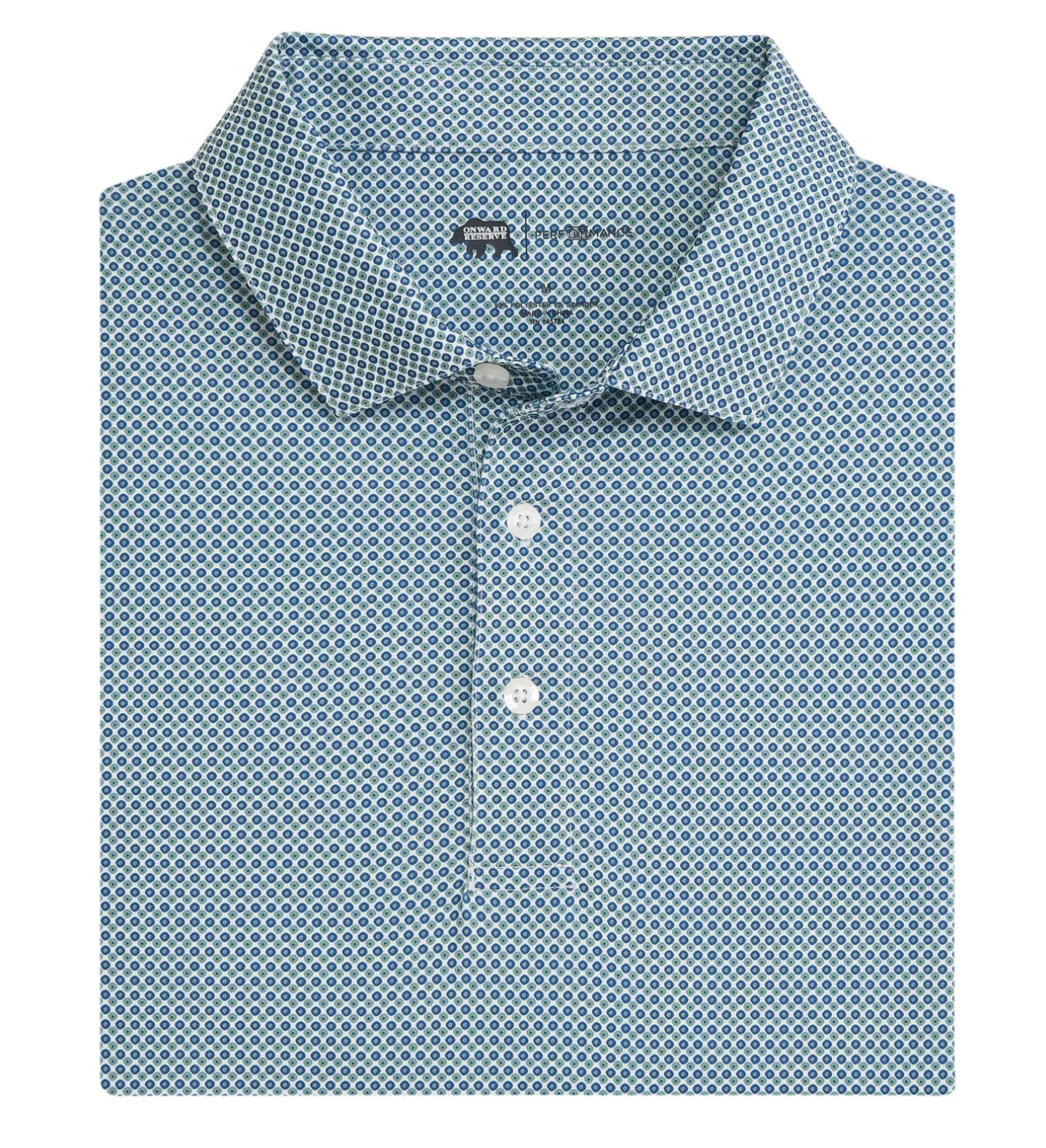 League Printed Performance Polo