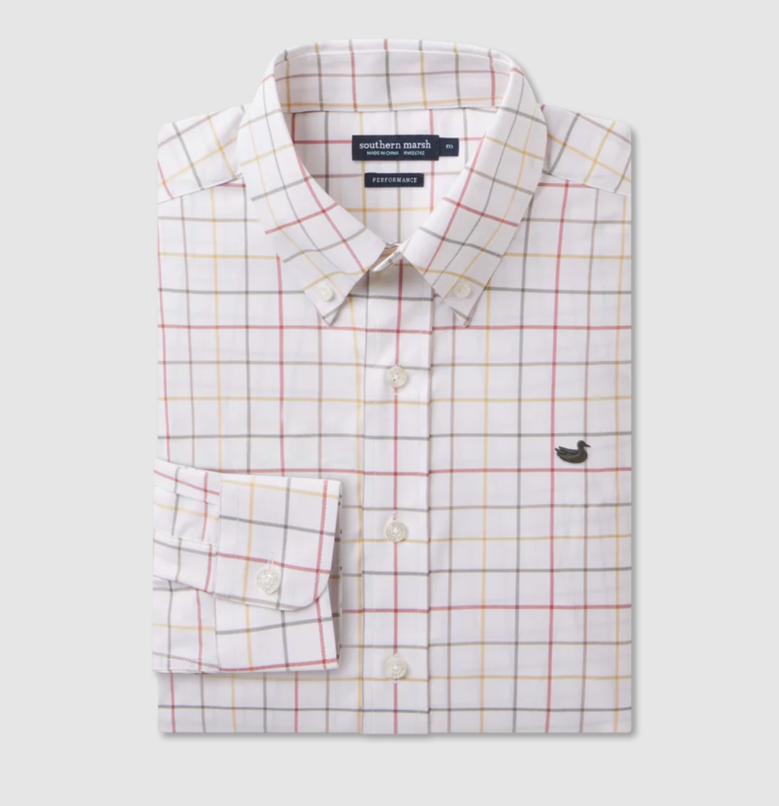 Lockhart Windowpane Performance Dress Shirt