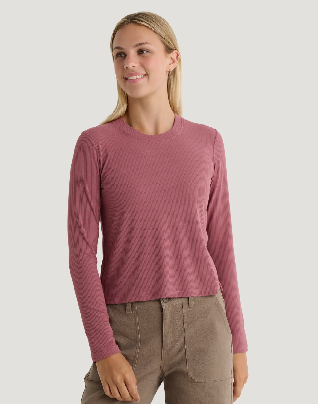 Women's Ribbed Bamboo Long Sleeve