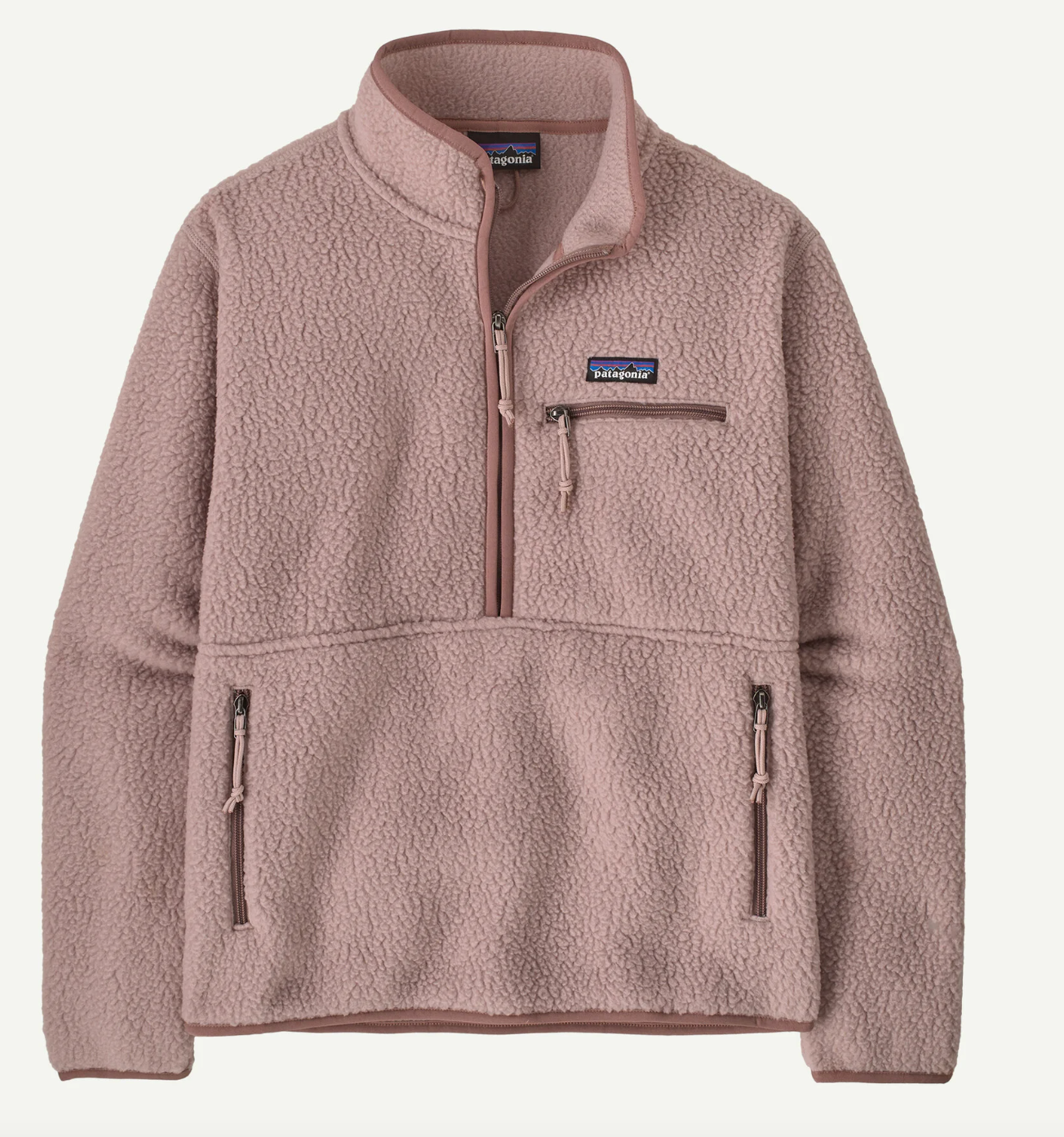 Women's Retro Pile Fleece Marsupial Pullover