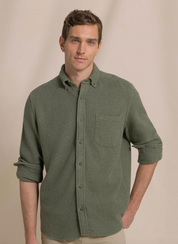 Waffle Weave Heather Sport Shirt