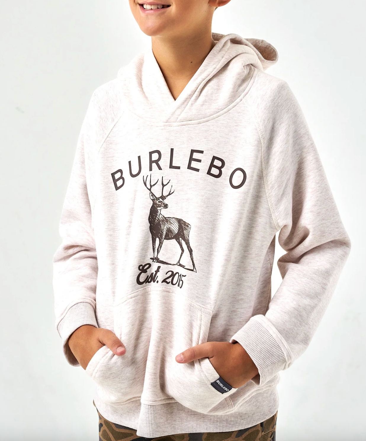 Youth Fleece Hoodie - Whitetail Deer