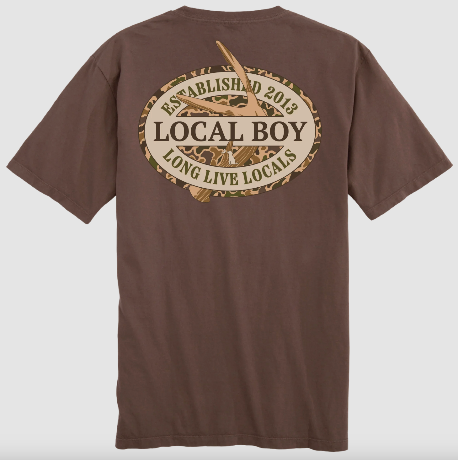 Old School Antler Oval T-Shirt